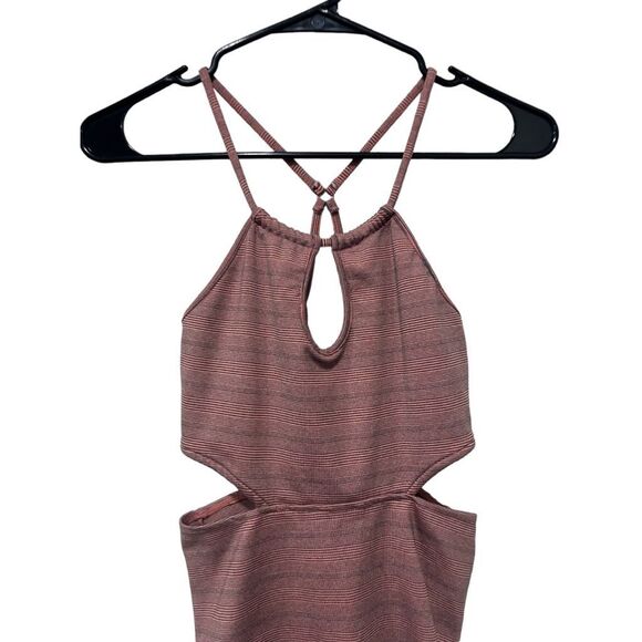 Free People Striped Sleeveless Keyhole Cut Out Mini Dress Multicolor Size Small - Picture 4 of 9
